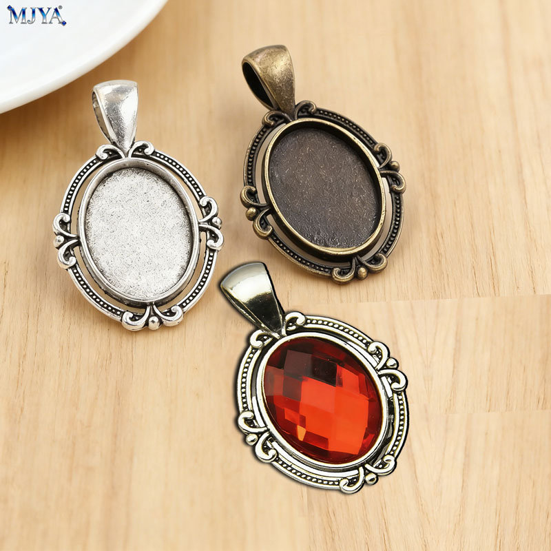 Vintage Tech Accessories - MJYA 10pcs Vintage Pendant Settings Inner