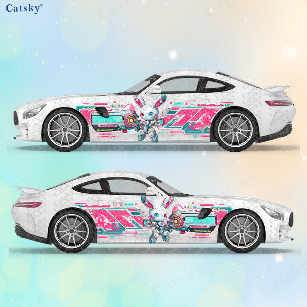 2pcs Cyberpunk Line Tech Bunny - Tech Accessories To Gift 评论和价格
