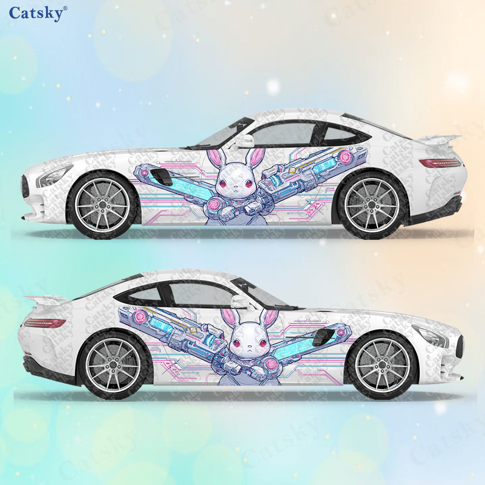 2pcs Cyberpunk Line Tech Bunny - Tech Accessories To Gift 评论和价格
