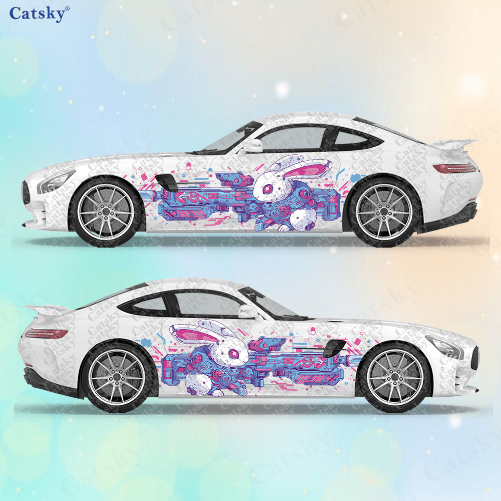 2pcs Cyberpunk Line Tech Bunny - Tech Accessories To Gift 评论和价格