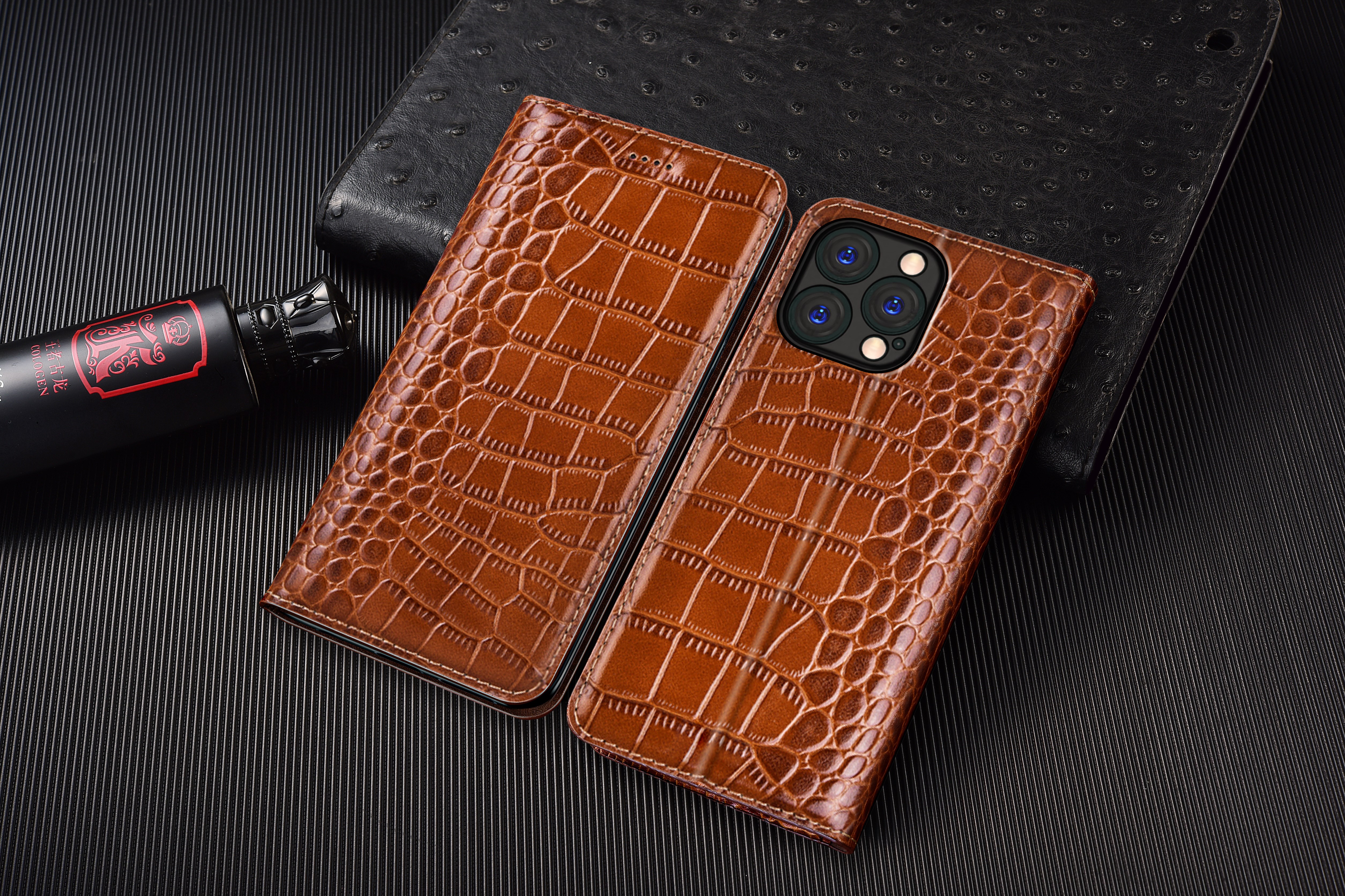 Crocodile Genuine Leather Flip - Tech Accessories Apple 评论和价格