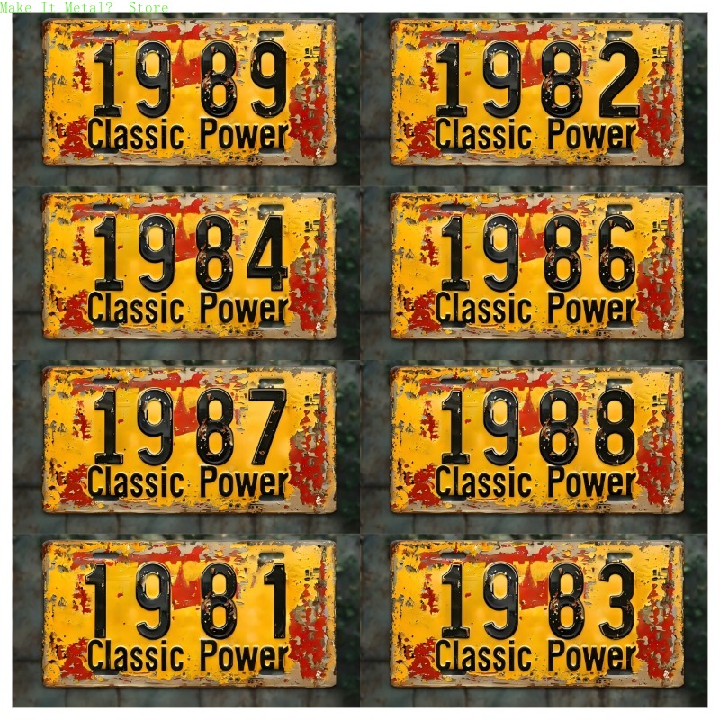 1980-1989 Vintage License Plat - Vintage Tech Accessories 评论和价格