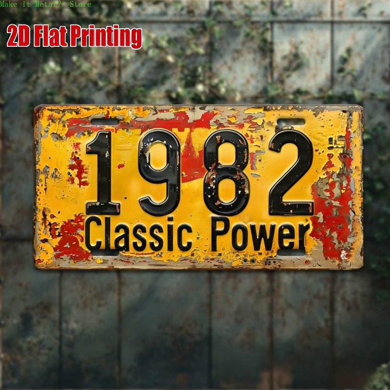 1980-1989 Vintage License Plat - Vintage Tech Accessories 评论和价格