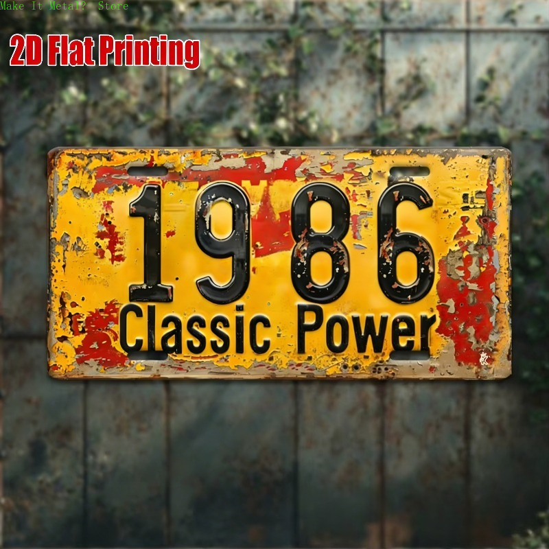 1980-1989 Vintage License Plat - Vintage Tech Accessories 评论和价格