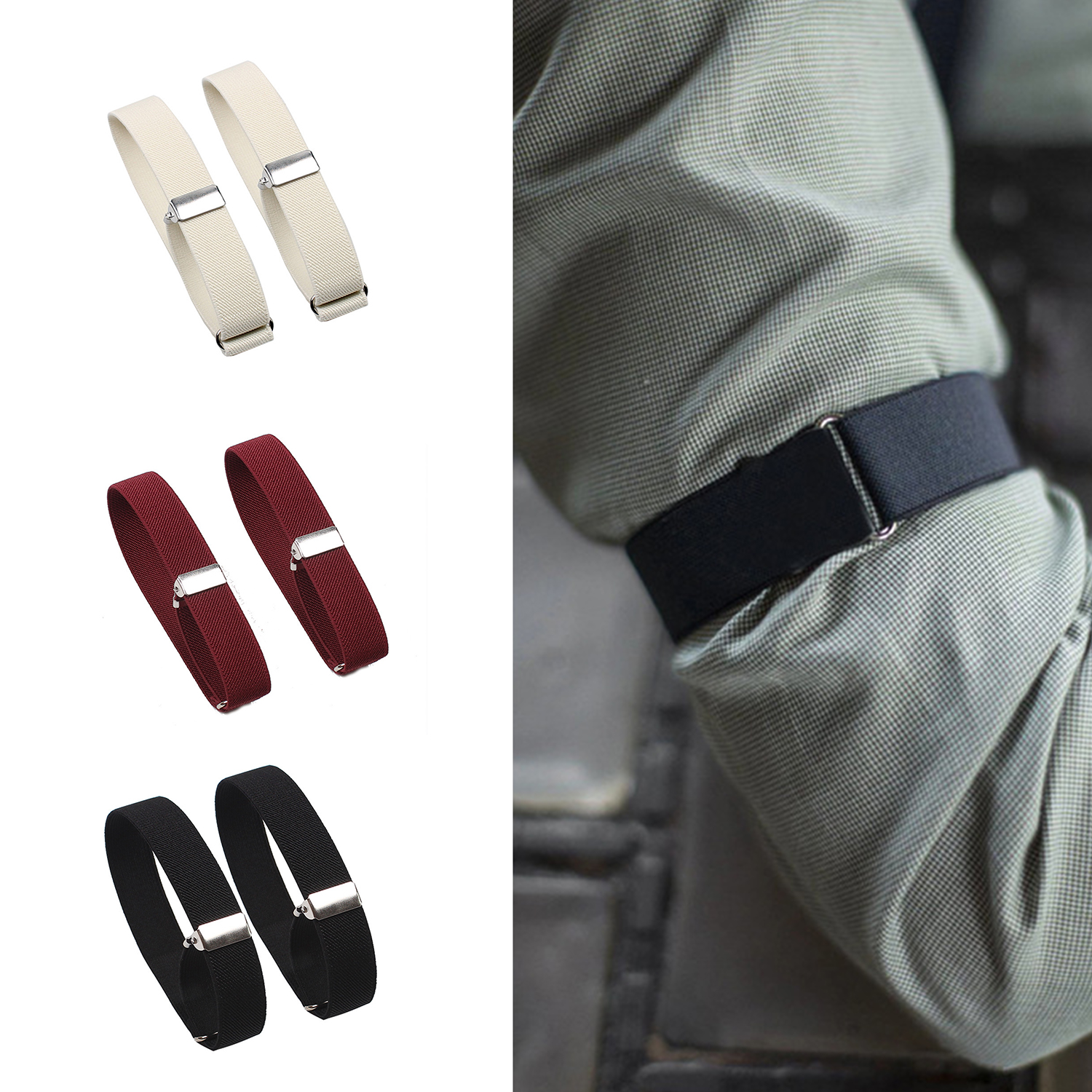 1 Pair Elastic Adjustable Armb - Tech Wear Accessories 评论和价格