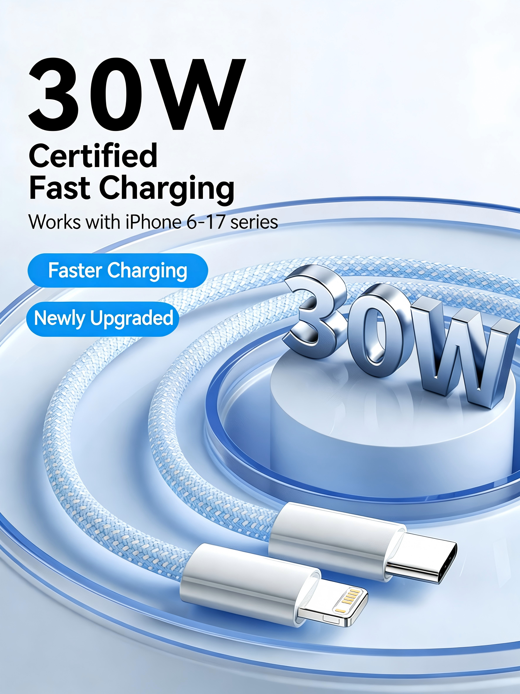 3PCS PD 30W USB Cable For iPho - Tech Accessories Apple 评论和价格