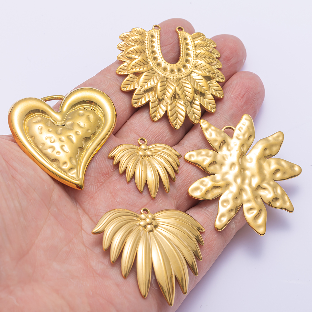2pcs Gold Stainless Steel Hear - Vintage Tech Accessories 评论和价格