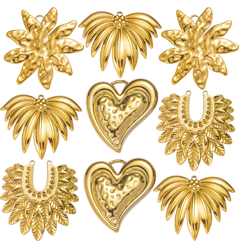 2pcs Gold Stainless Steel Hear - Vintage Tech Accessories 评论和价格