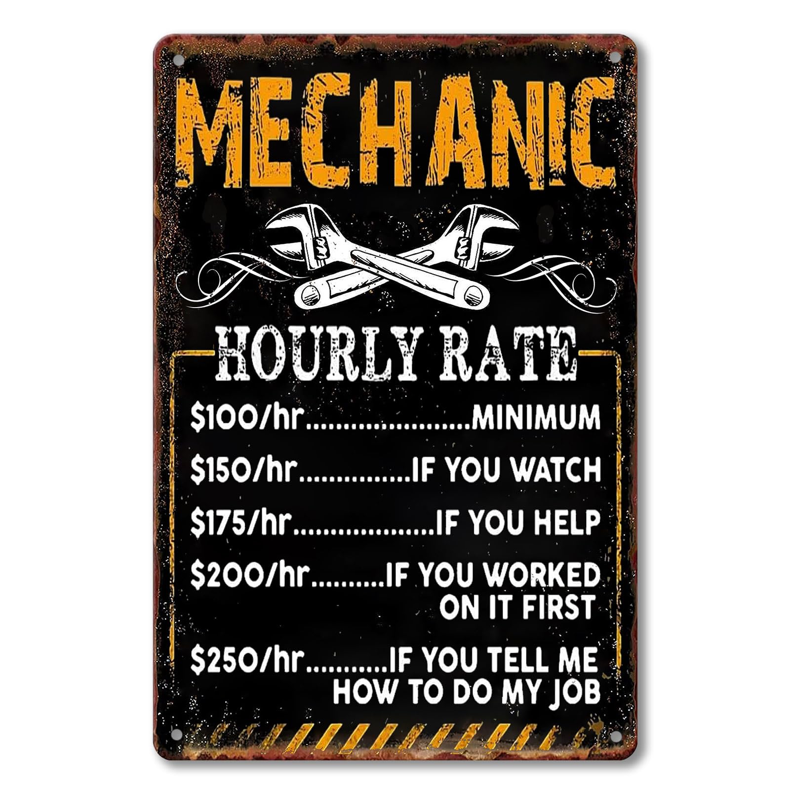 Funny Mechanic Shop Sign Mecha - Vintage Tech Accessories 评论和价格