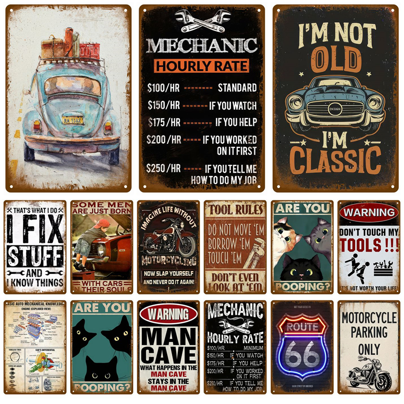 Vintage Metal Plate Tin Sign P - Vintage Tech Accessories 评论和价格