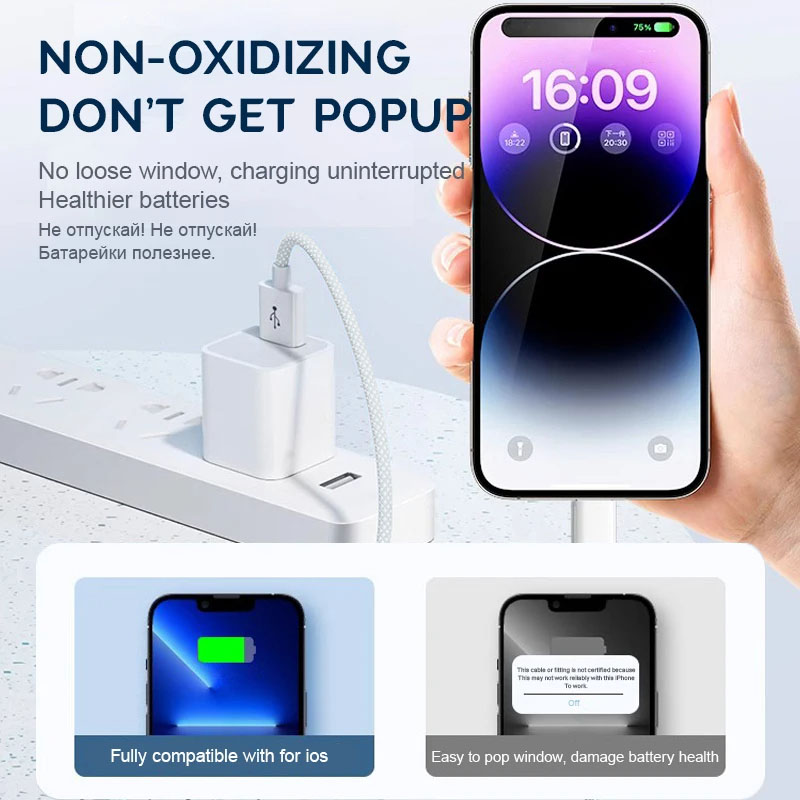 30W Fast Charging USB Cable Fo - Tech Accessories Apple 评论和价格